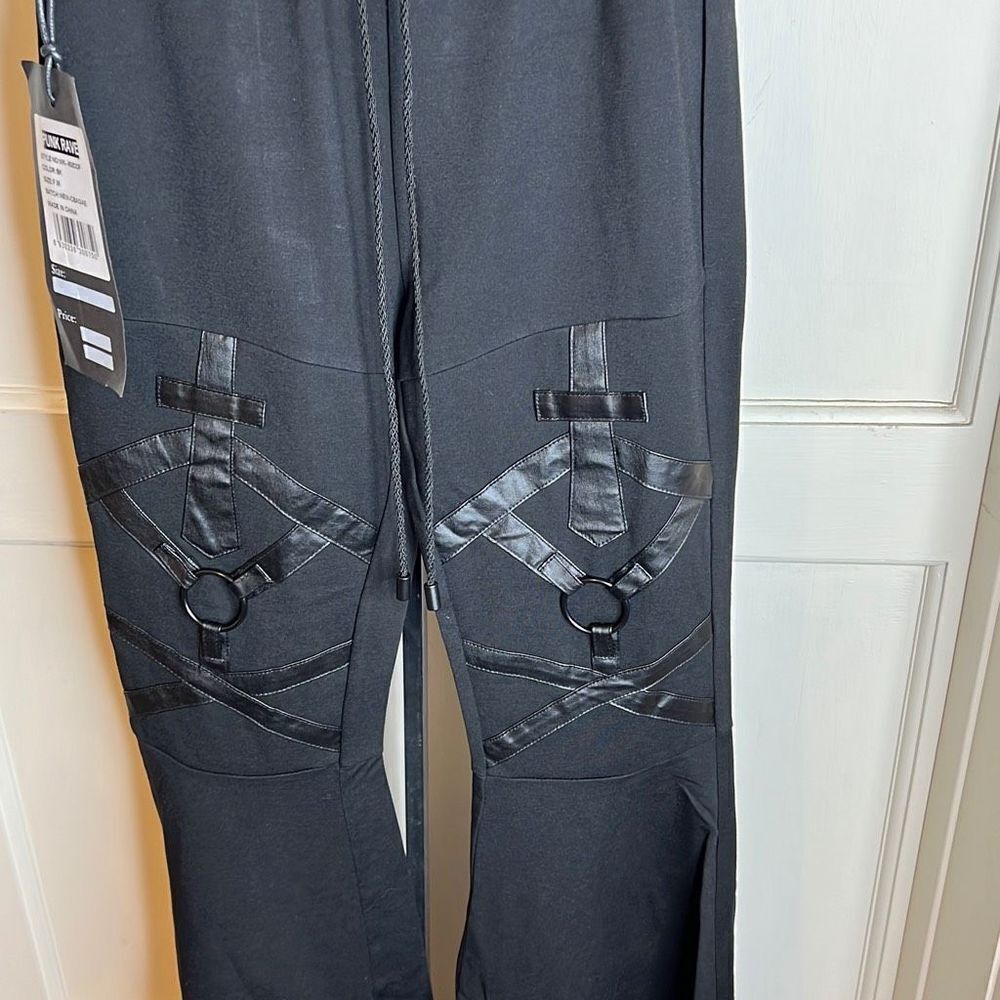 Punk Rave Gothic Flared Trousers Nwt Size Medium - Picture 2 of 6